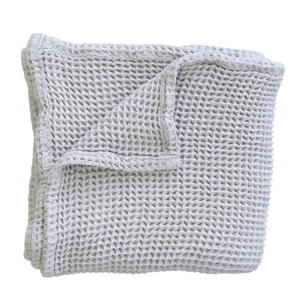 Grey Waffle Baby Blanket