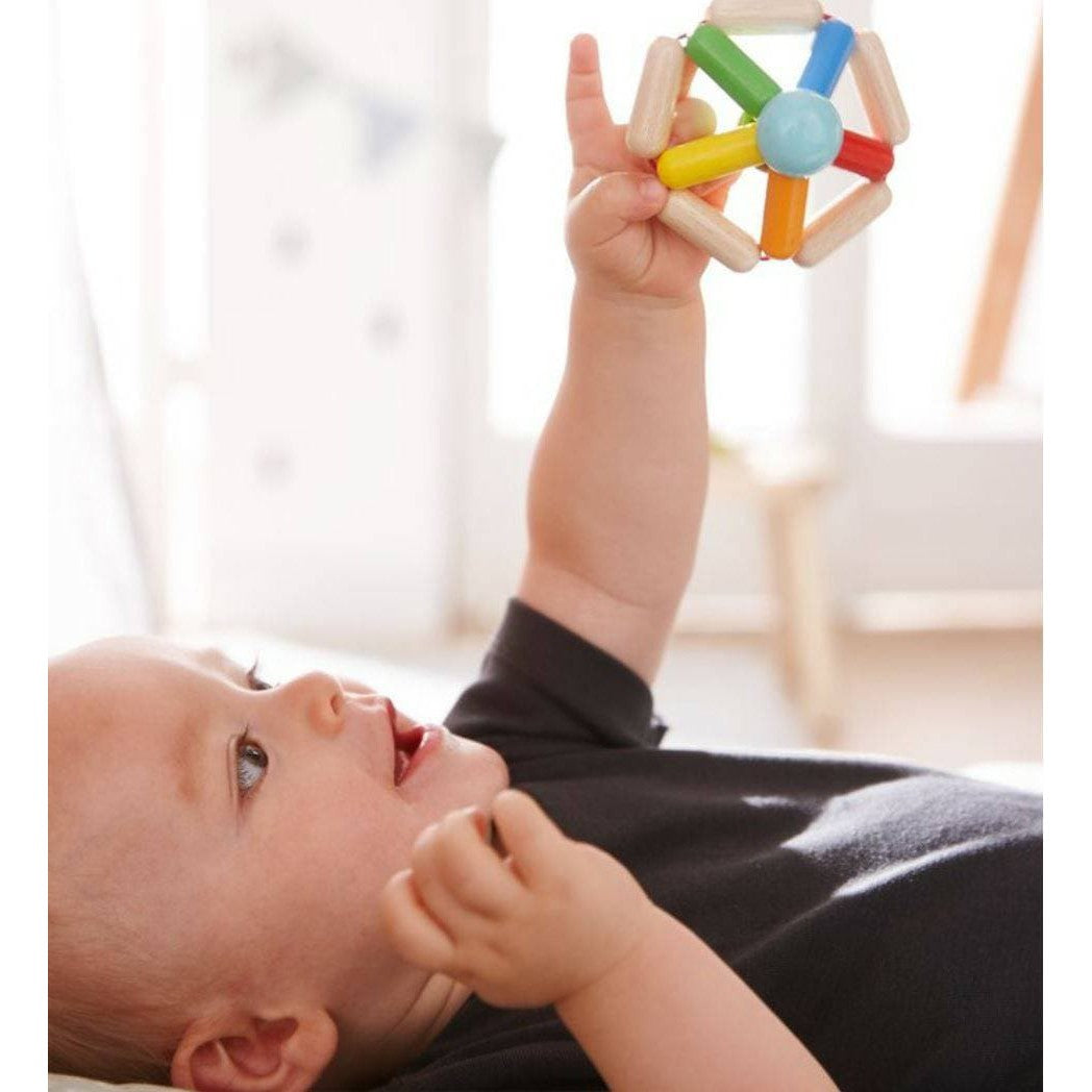Color Carousel Wooden Baby Rattle - HoneyBug