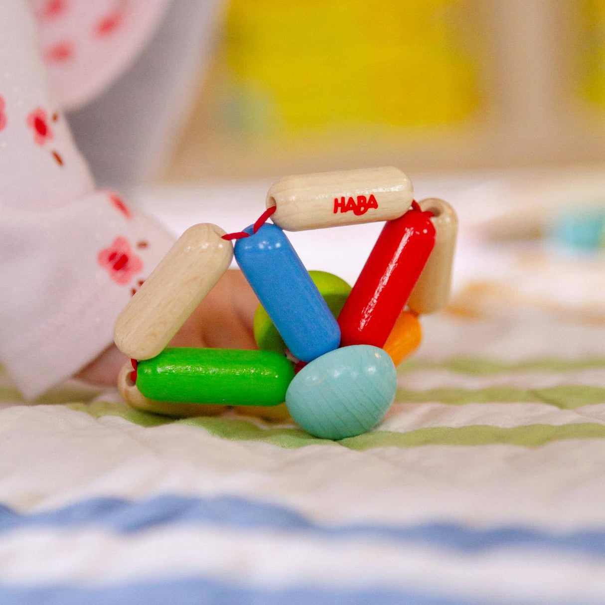 Color Carousel Wooden Baby Rattle - HoneyBug