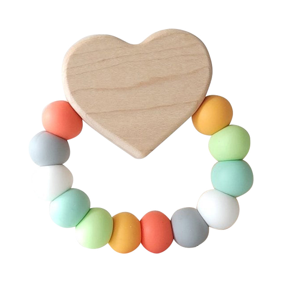 Heart Charm Teether - HoneyBug