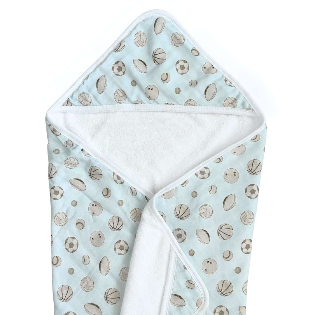 Hooded Towel - Baby Ballers - HoneyBug