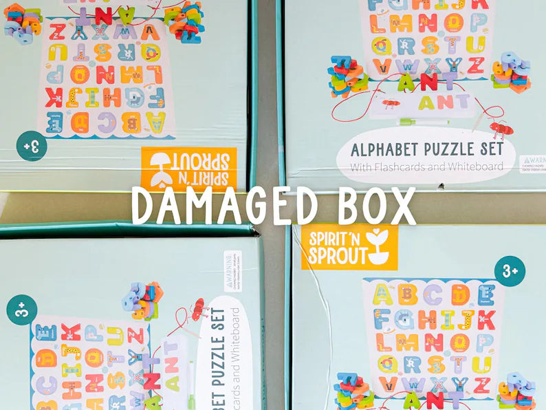 ABC Puzzle Set with Flashcards + Whiteboard