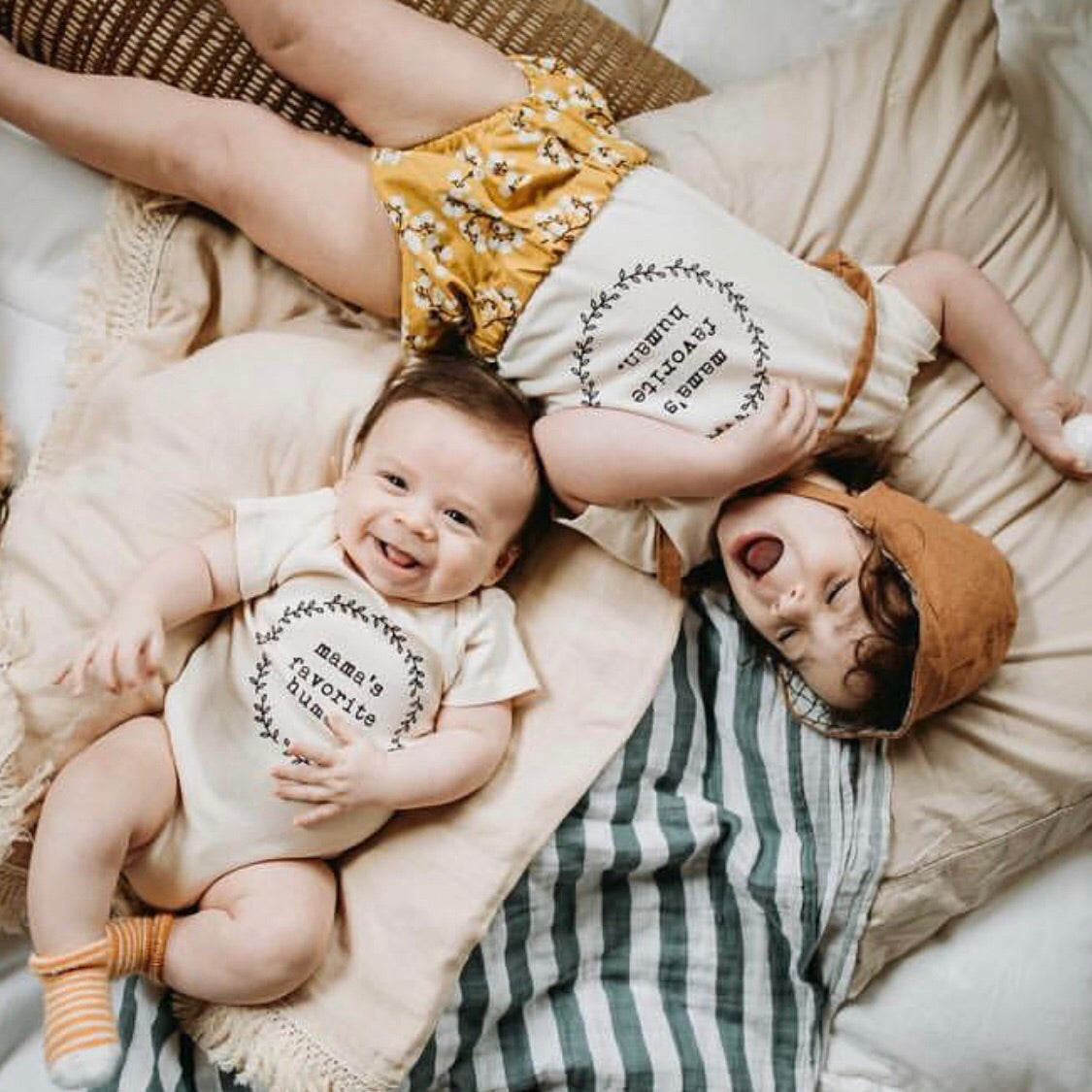 Mama's Favorite Human - Organic Cotton Bodysuit - HoneyBug