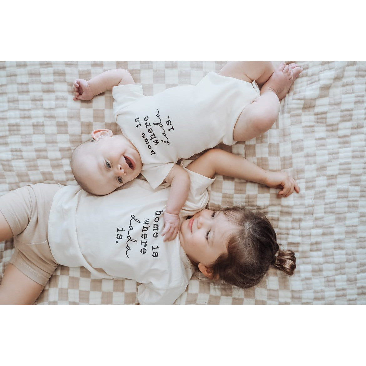 Home is Where Dada Is - Organic Cotton Bodysuit - HoneyBug