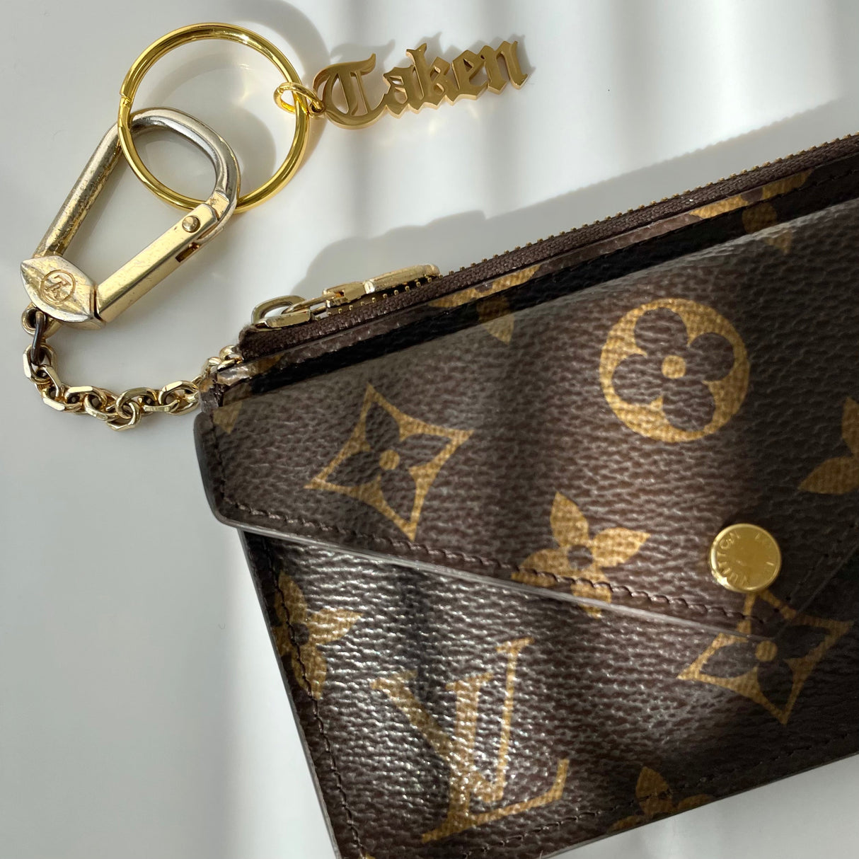 Gothic "Taken" Charm Keychain - HoneyBug