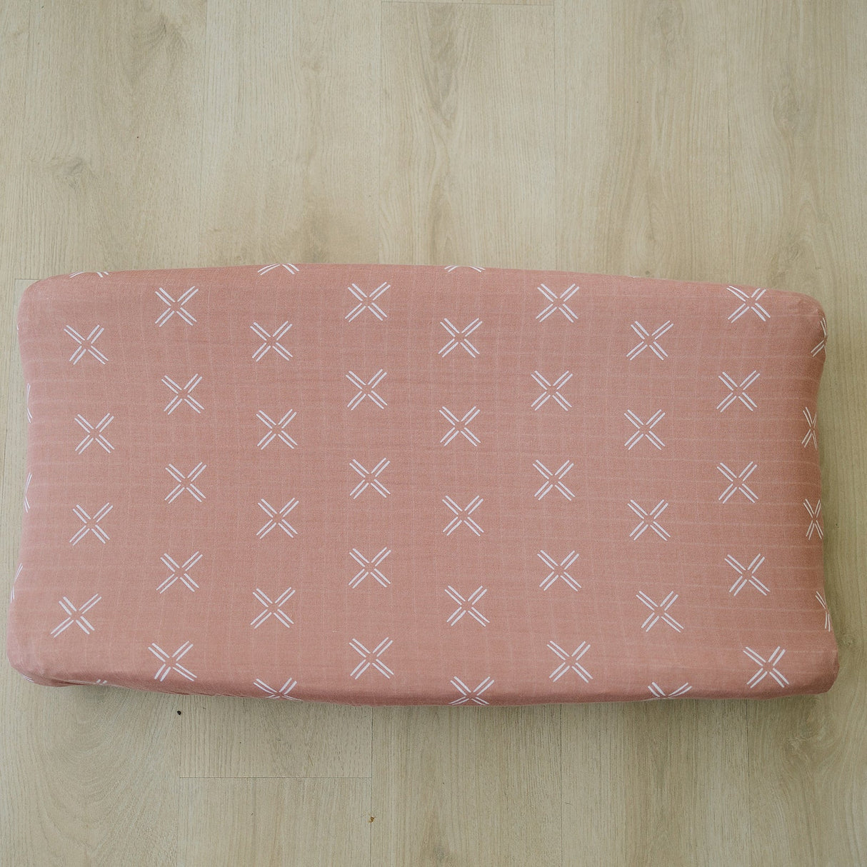 Just Peachy Muslin Changing Pad Cover - HoneyBug