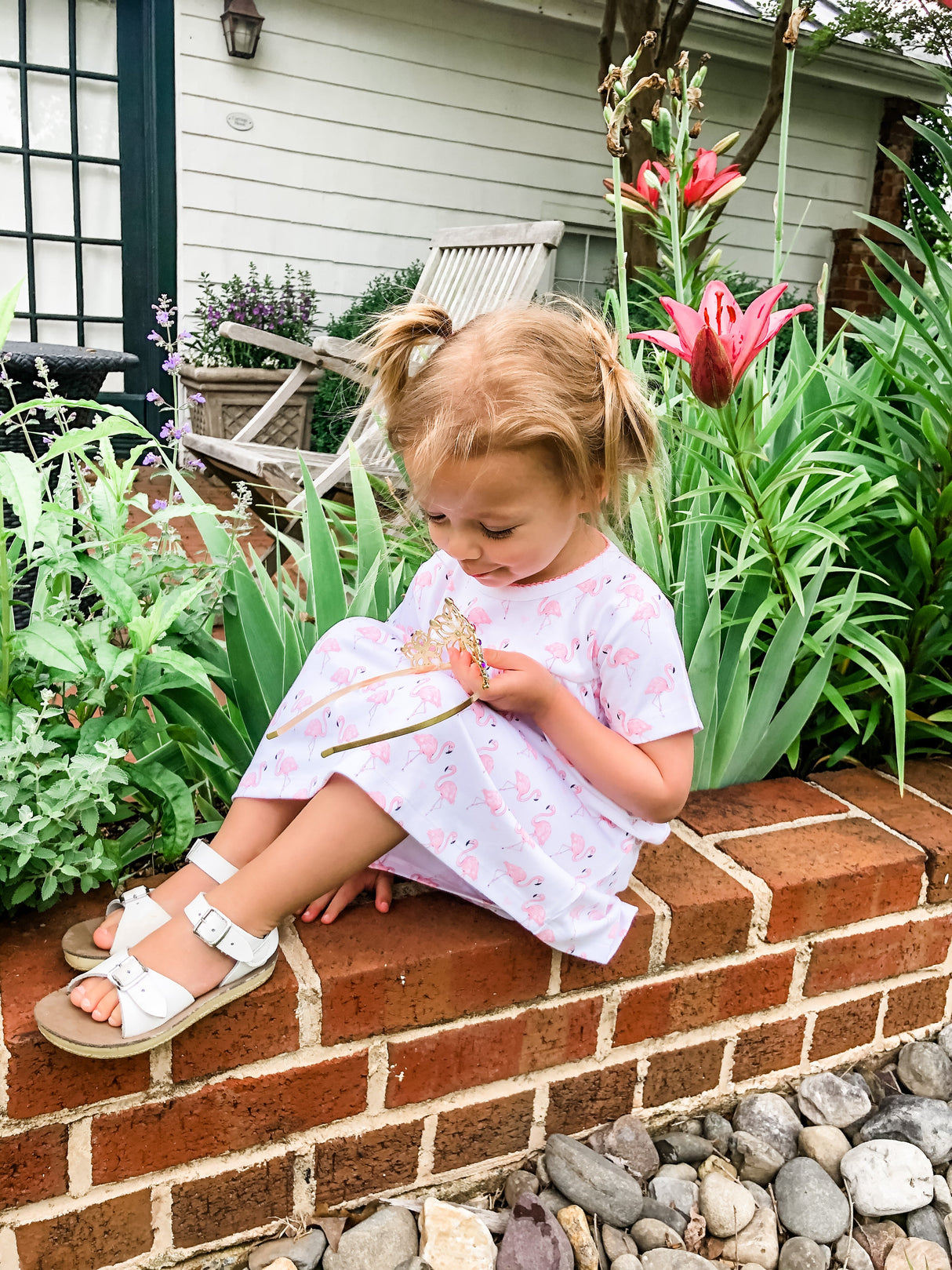 Pink Flamingo Swing Dress - HoneyBug