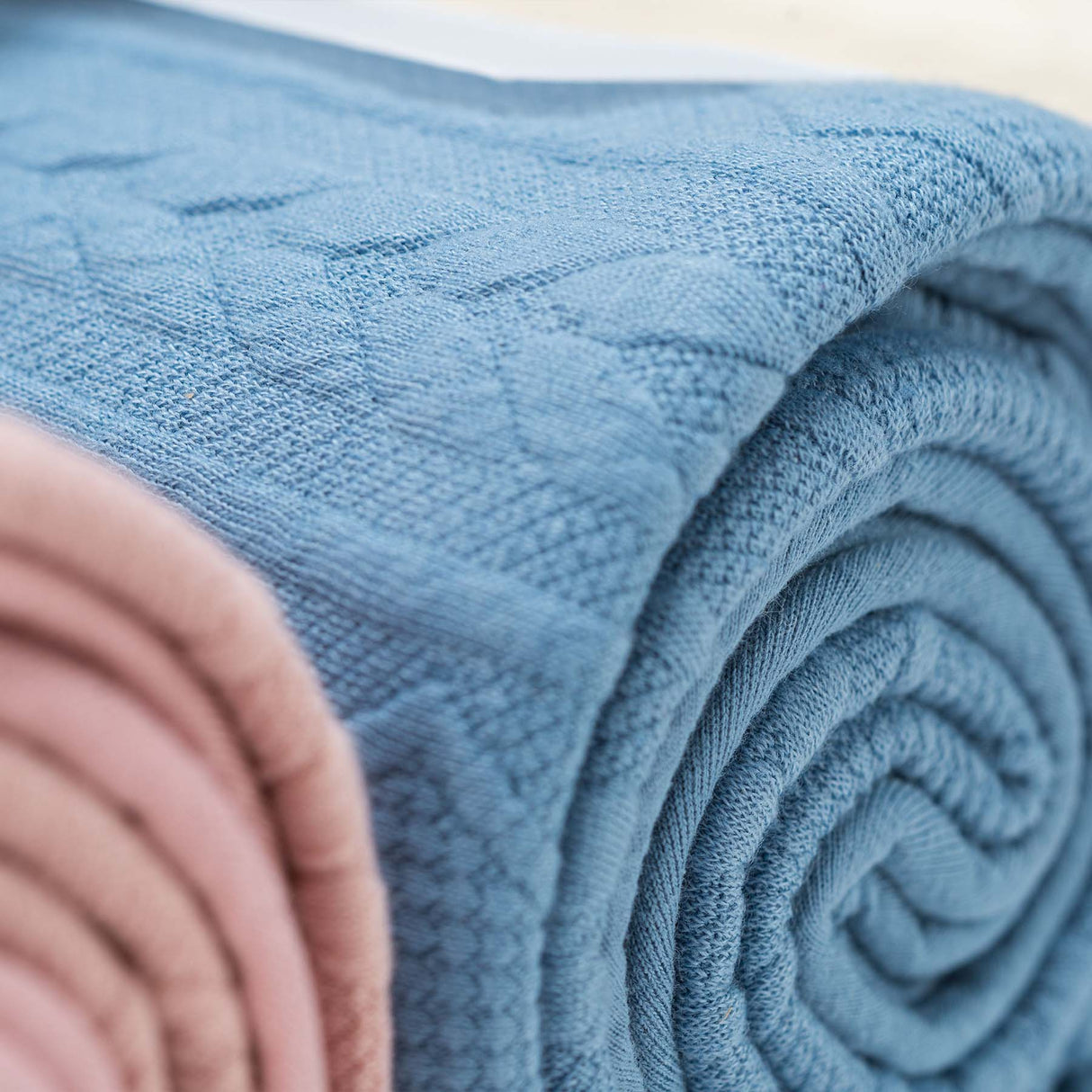 Denim Knit Blanket - HoneyBug