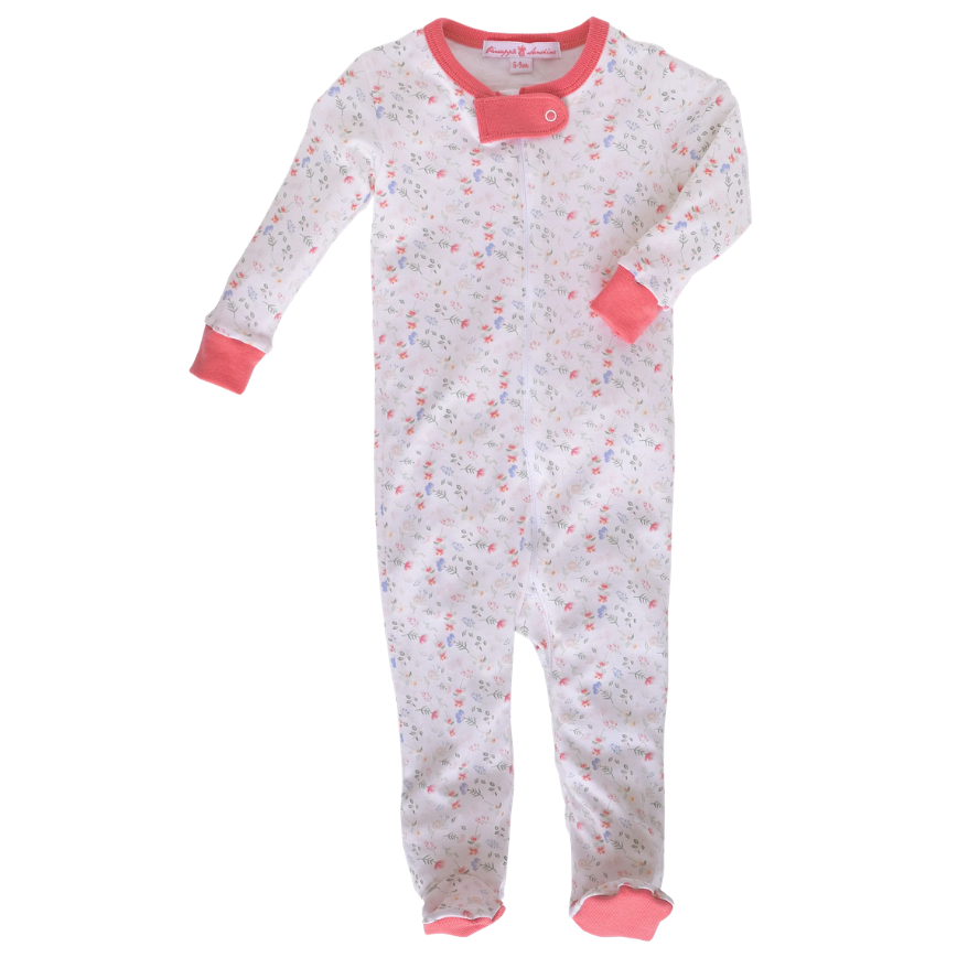 Madison Floral Pima Footie