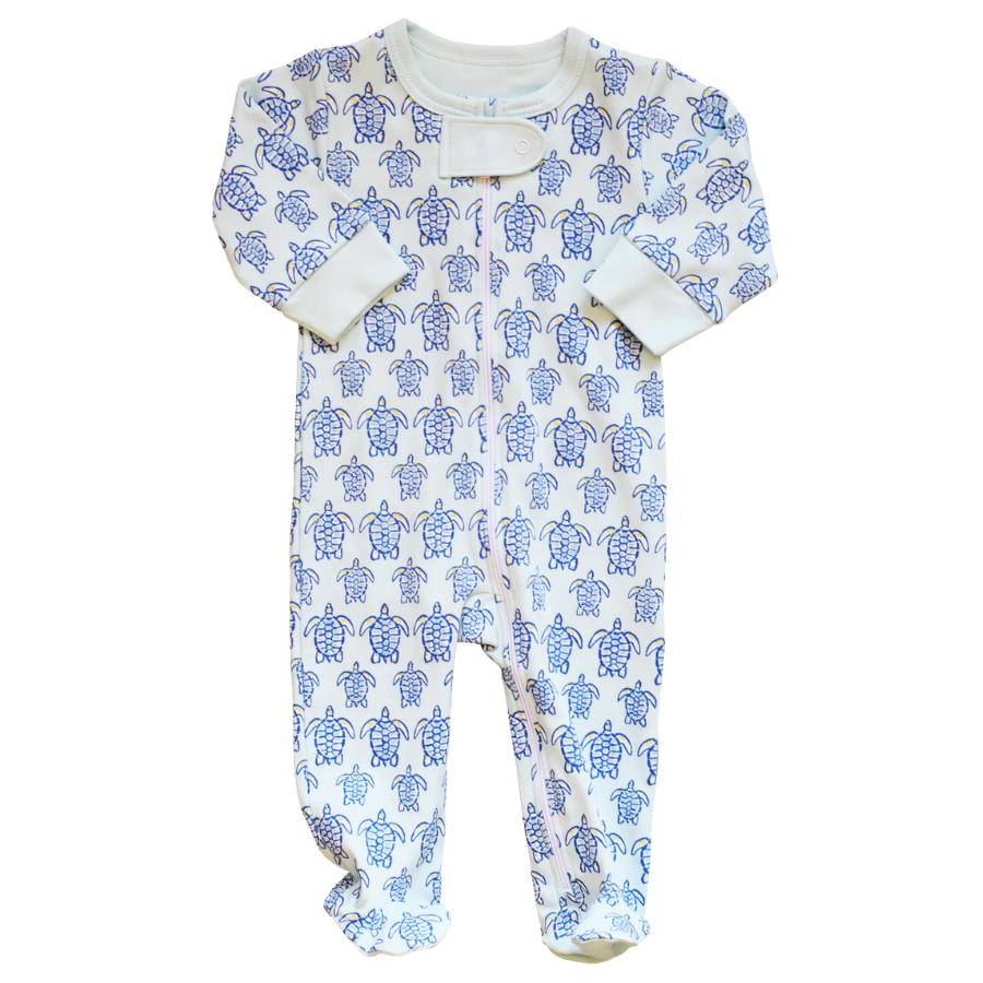 Blue Sea Turtle Footie