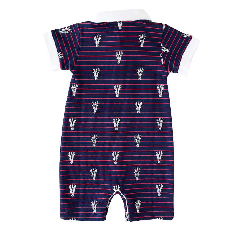 Lobster Stripe Romper