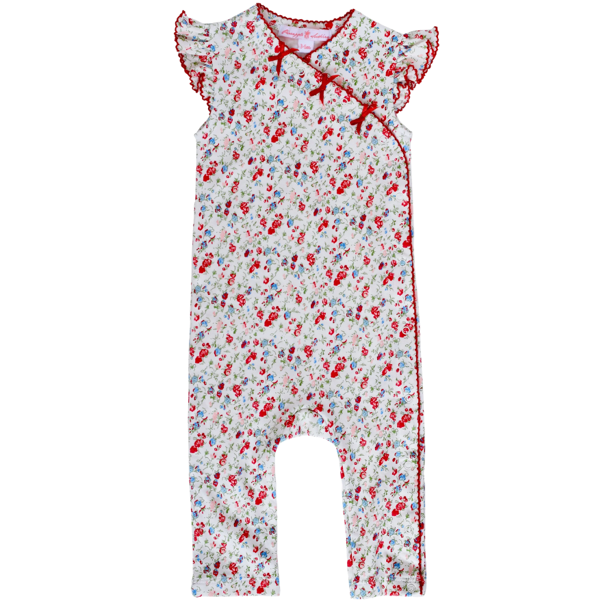 Madison Poppy Floral Romper