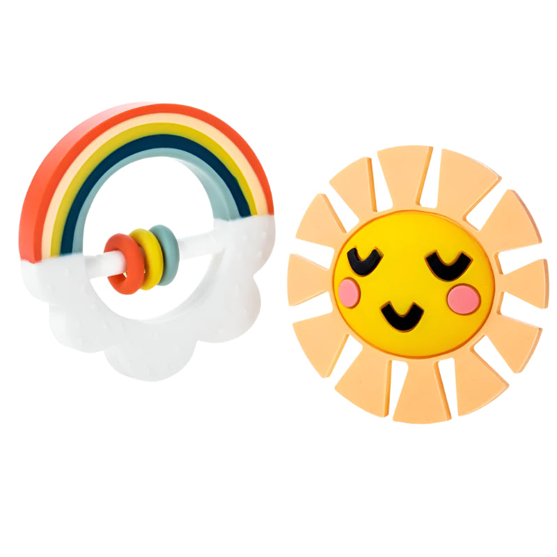 Little Rainbow Baby Teether Toy Set - HoneyBug