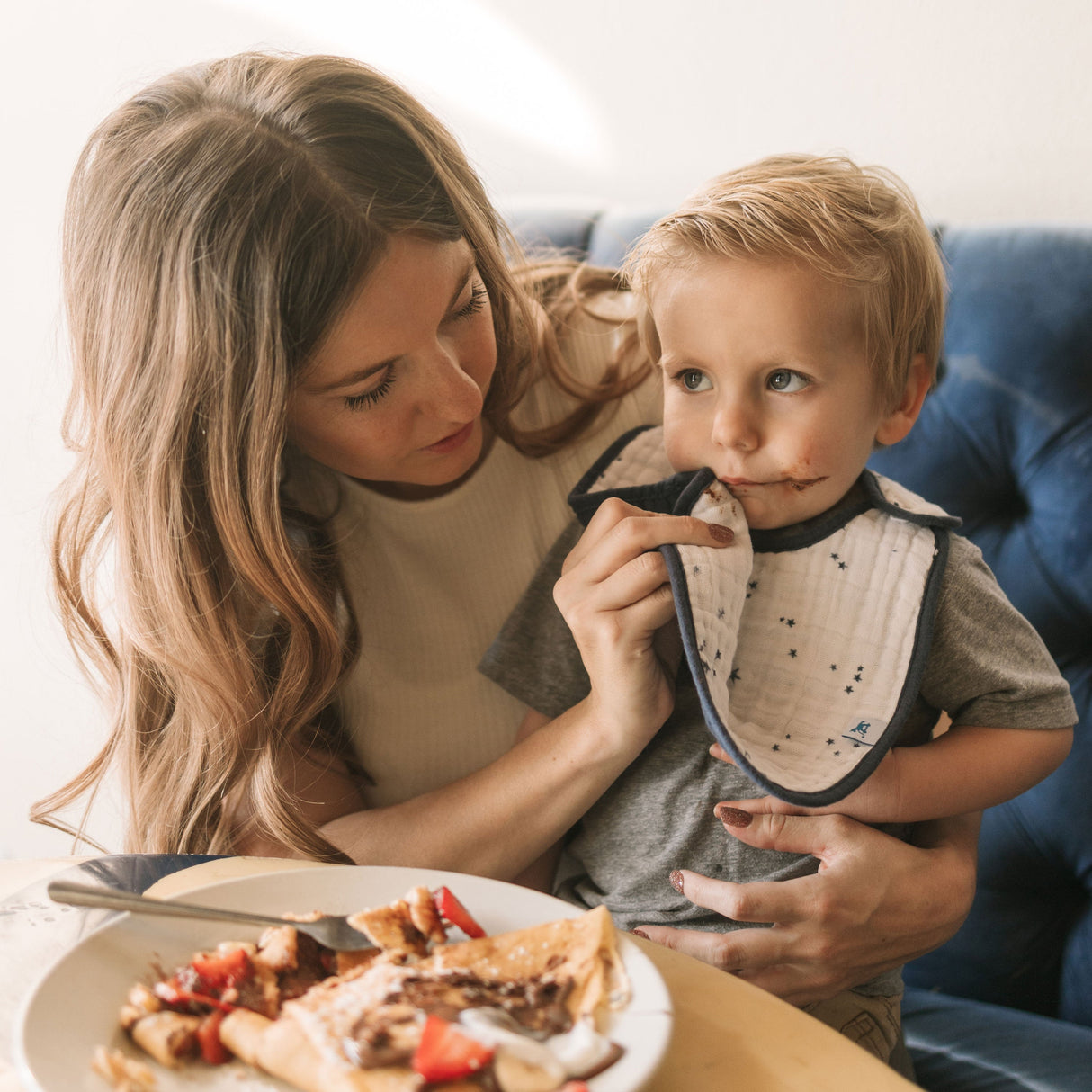 Cotton Muslin Classic Bib 3 Pack - Planetary - HoneyBug