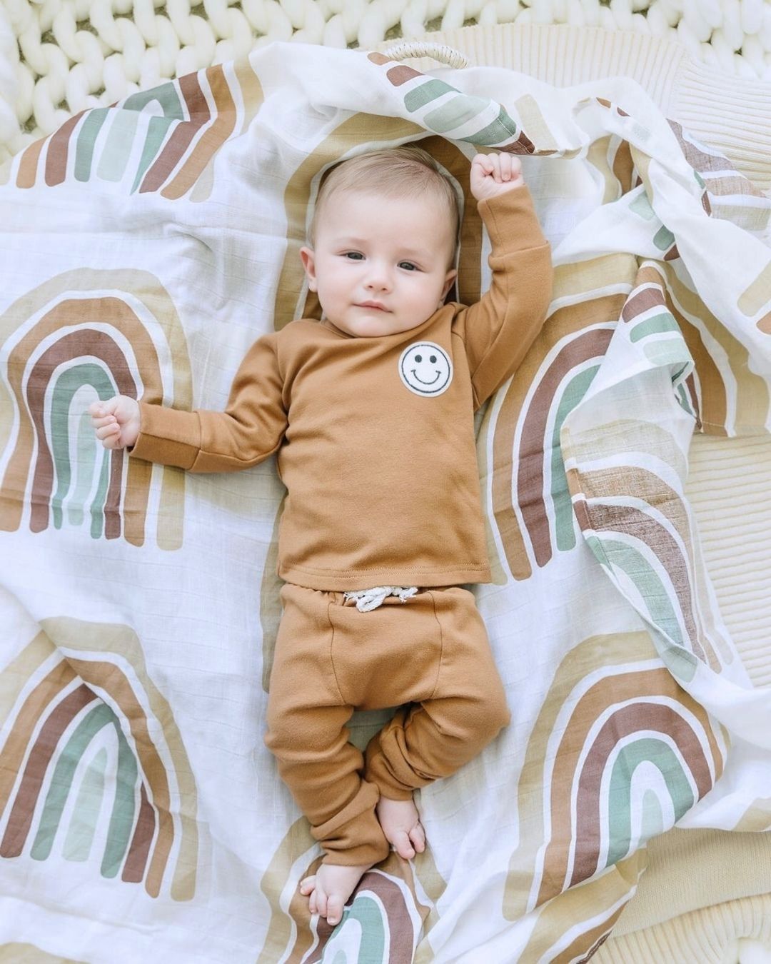 Lounge Set | Smiley Brown - HoneyBug
