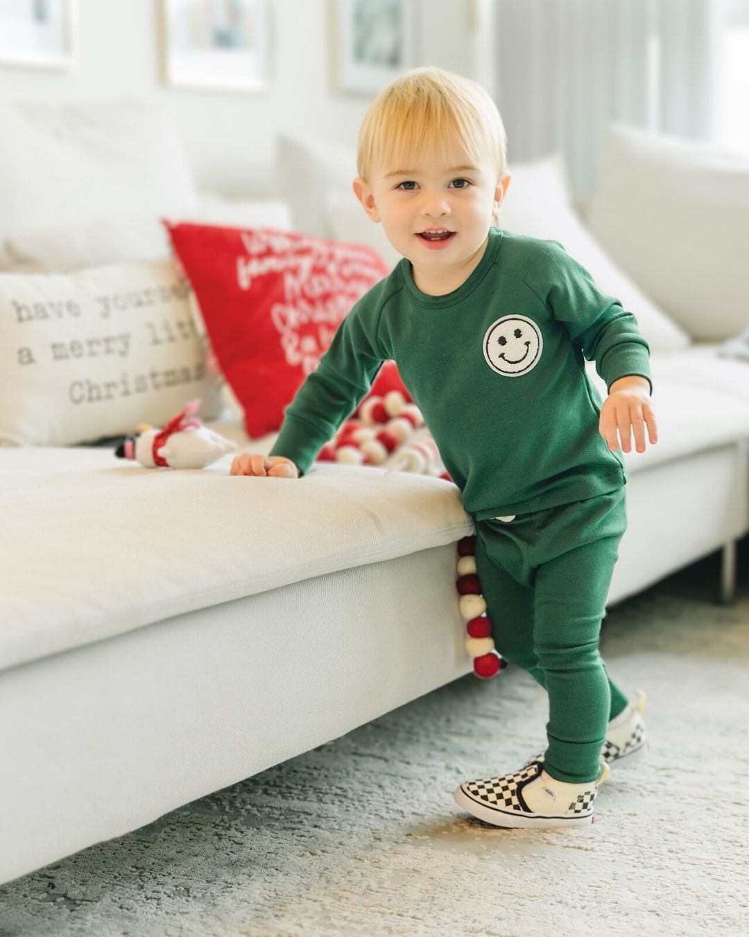 Lounge Set | Smiley Green - HoneyBug