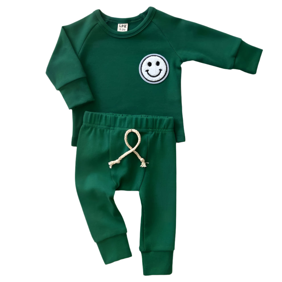 Lounge Set | Smiley Green - HoneyBug