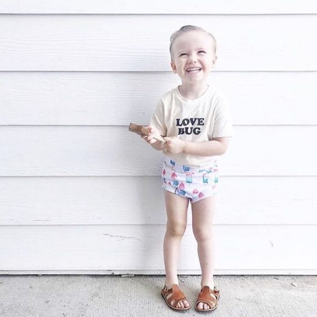 Love Bug Organic Kids Graphic T-Shirt Short Sleeve - HoneyBug