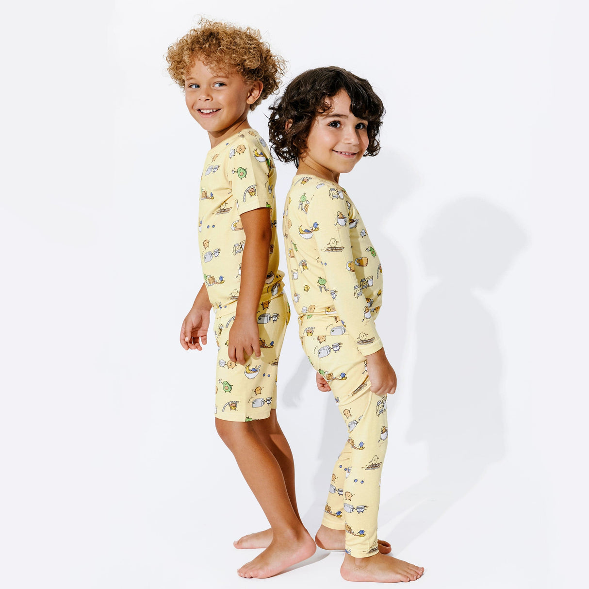 Love You Brunches Bamboo Kids Pajama Short Set - HoneyBug