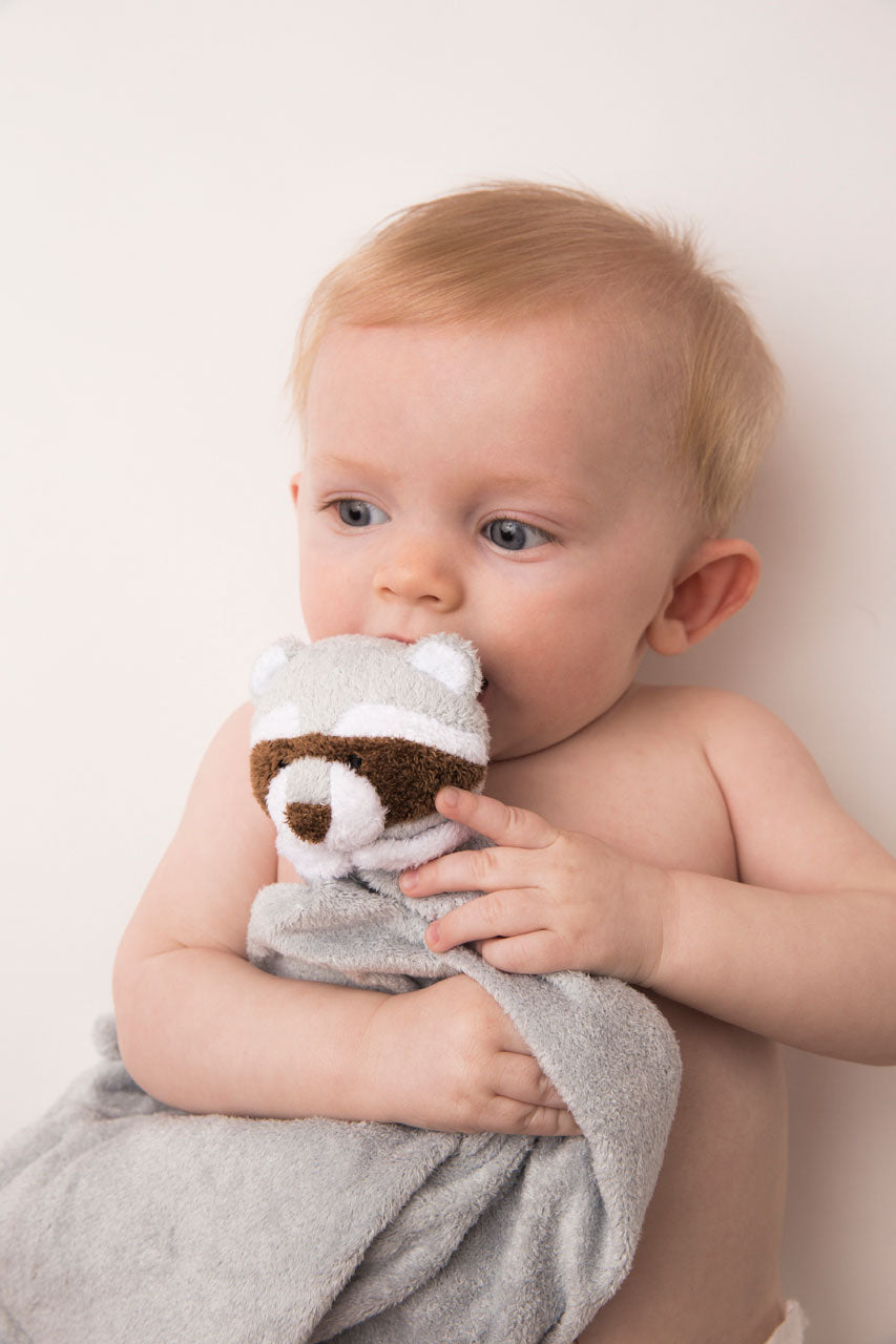 Lovie Blankie - Raccoon - HoneyBug
