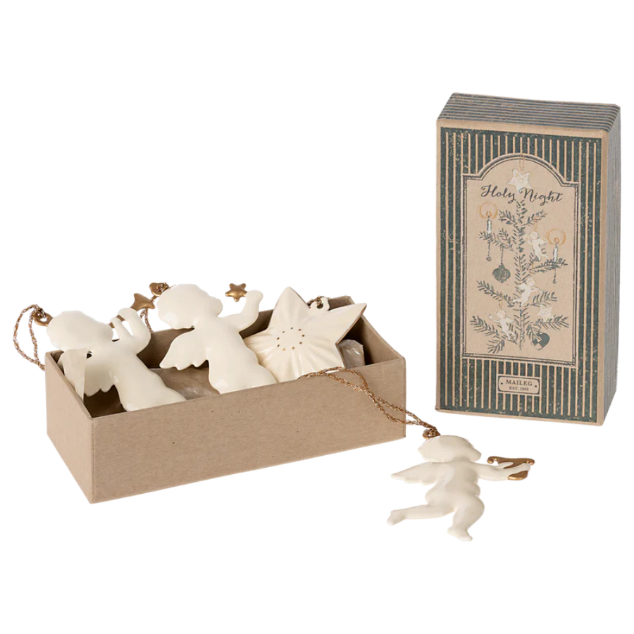 Metal Ornament Set - Holy Night - HoneyBug