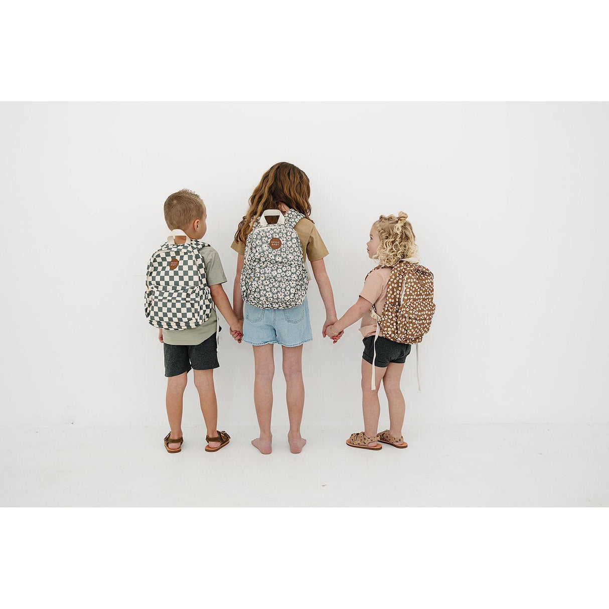 Mustard Floral Mini Backpack - HoneyBug