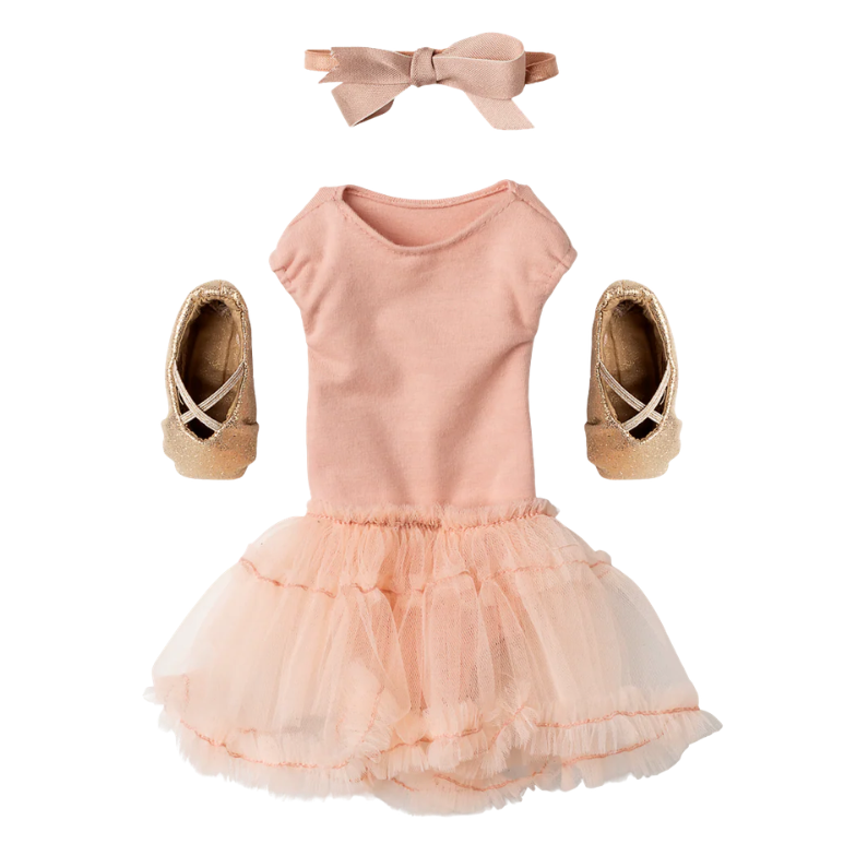 Ballet suit and skirt rose, Size 3