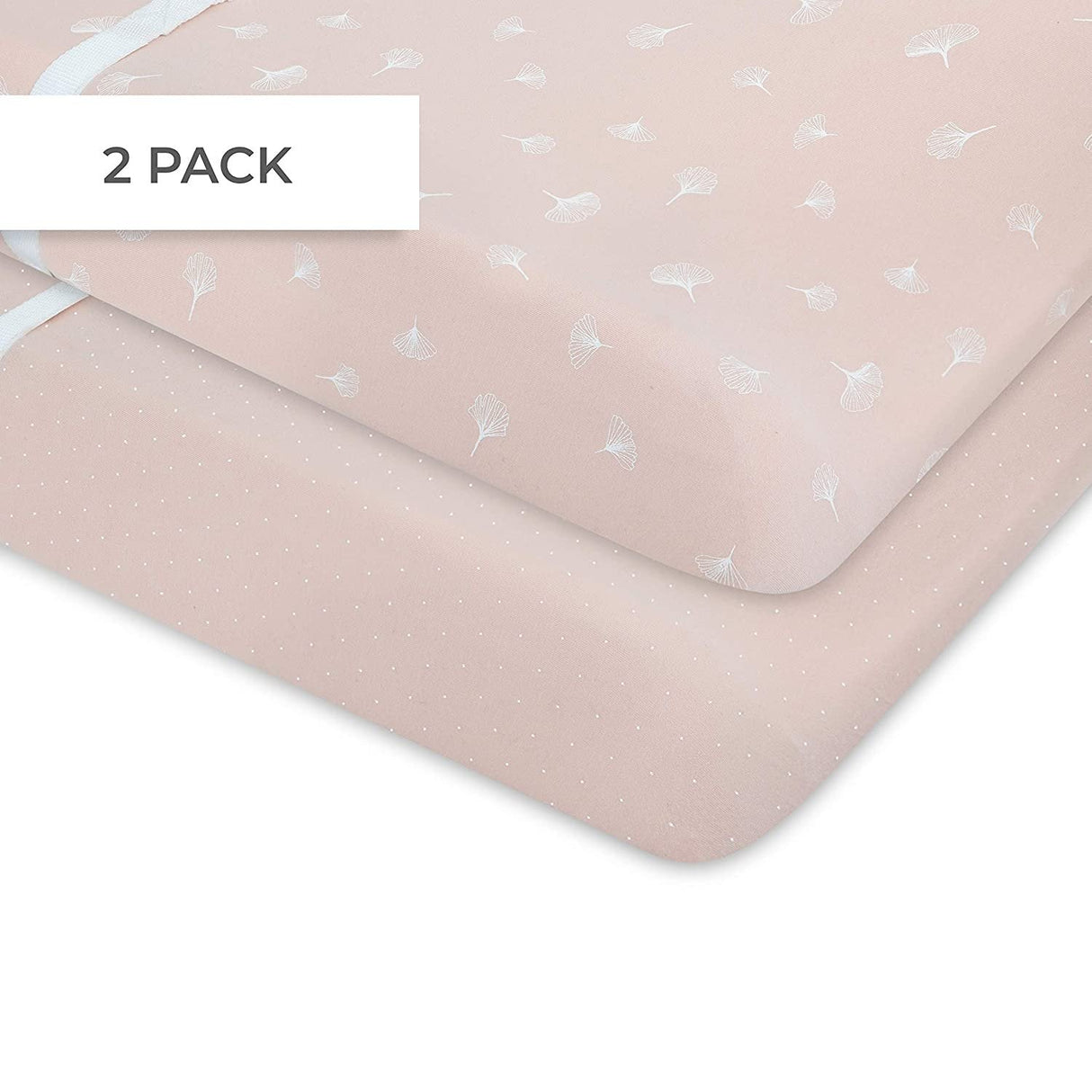 Changing Pad Cover | Cradle Sheet Set - Gingko & Pin Dot - HoneyBug