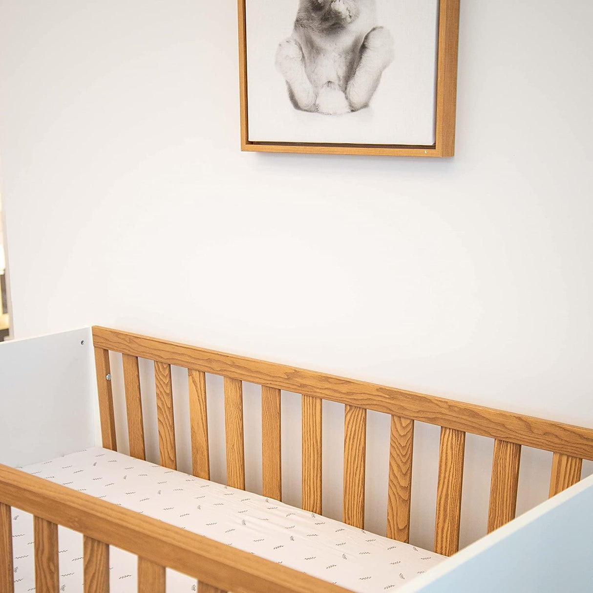 Crib Sheet Set - Forest Grey Leaf - HoneyBug