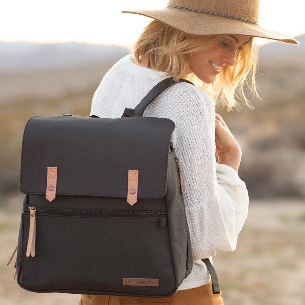 Meta Backpack - Black Matte Canvas - HoneyBug