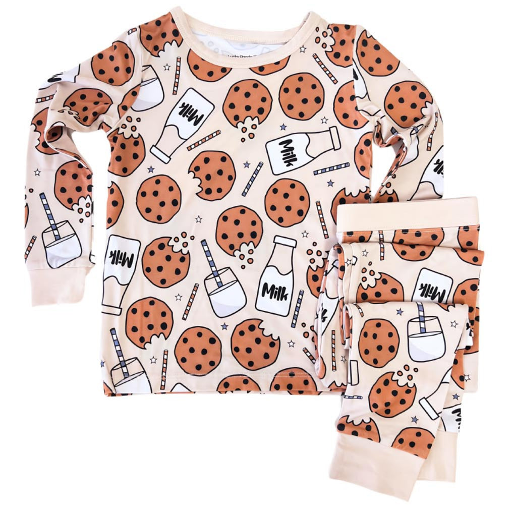 Bamboo Two Piece Set | Milk & Cookies - HoneyBug