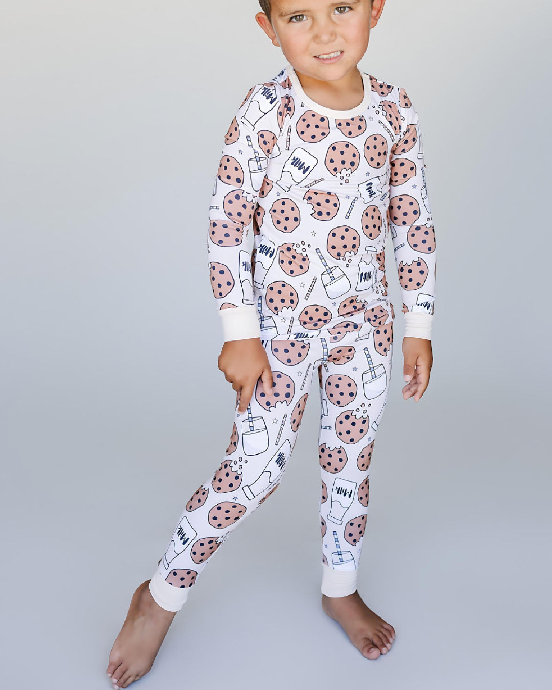 Bamboo Two Piece Set | Milk & Cookies - HoneyBug