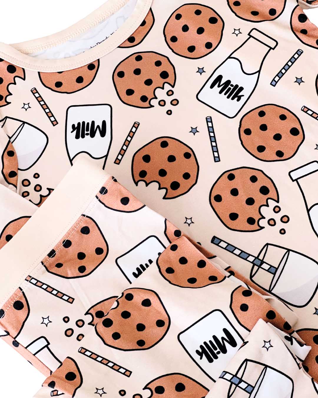 Bamboo Two Piece Set | Milk & Cookies - HoneyBug