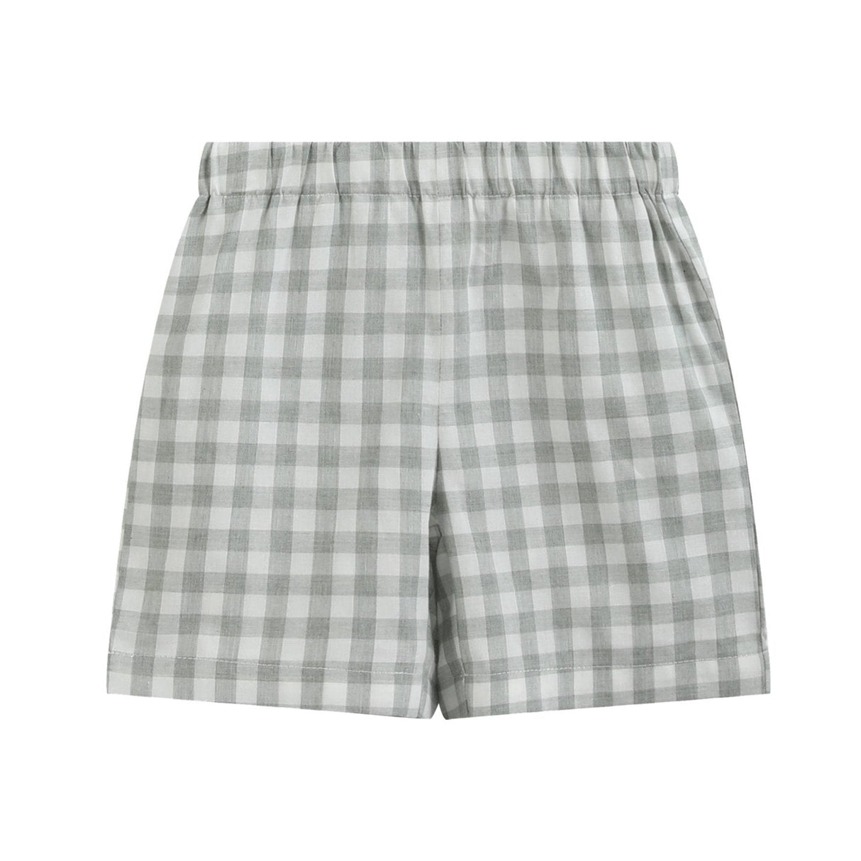 Misty Blue Big Brother Smocked Shirt and Shorts Set