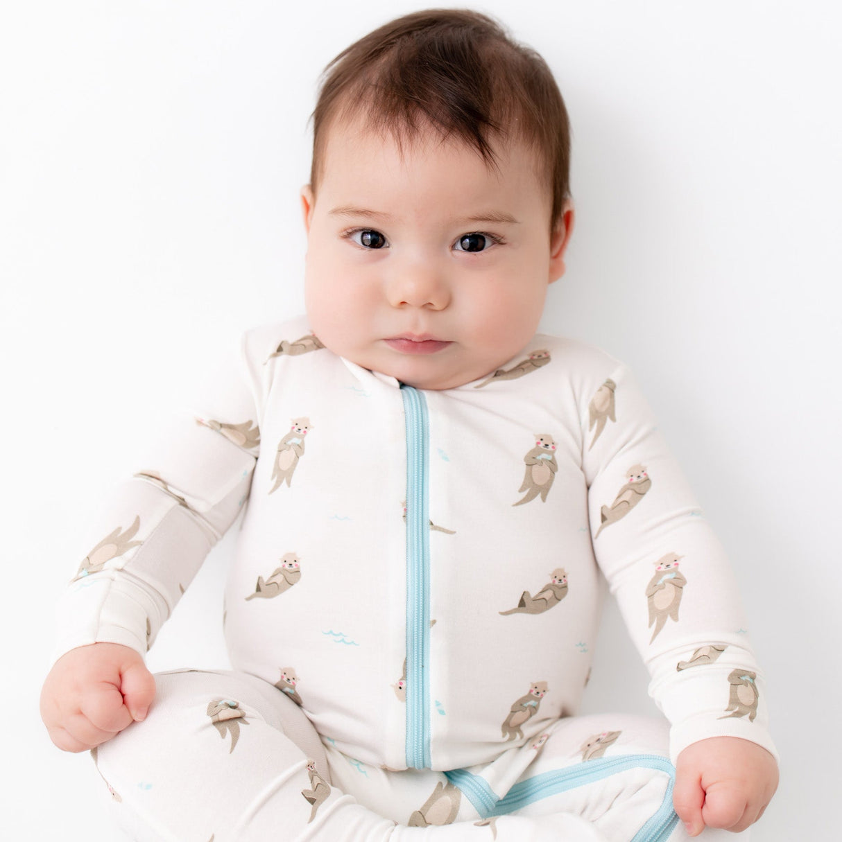 Otter Zippered Footie - HoneyBug