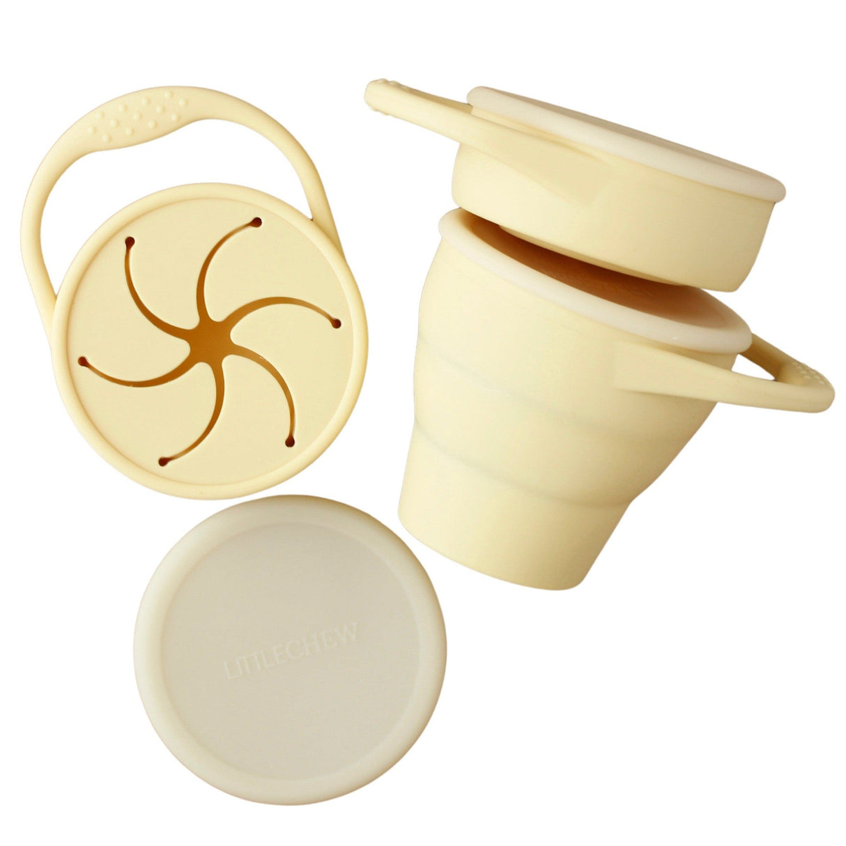 Foldable Silicone Snack Cup - Pineapple - HoneyBug