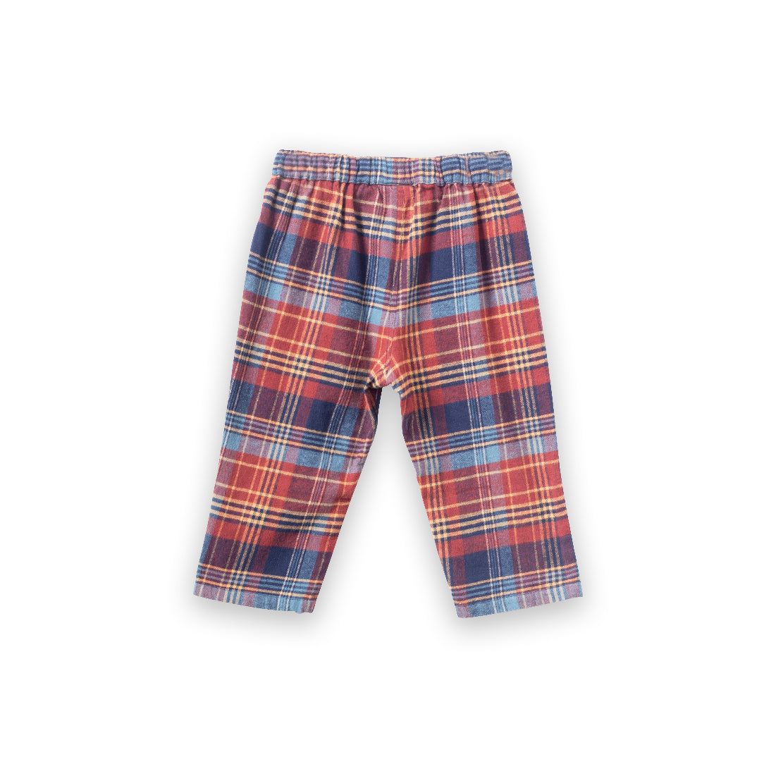Baby Pants | Rust Plaid - HoneyBug
