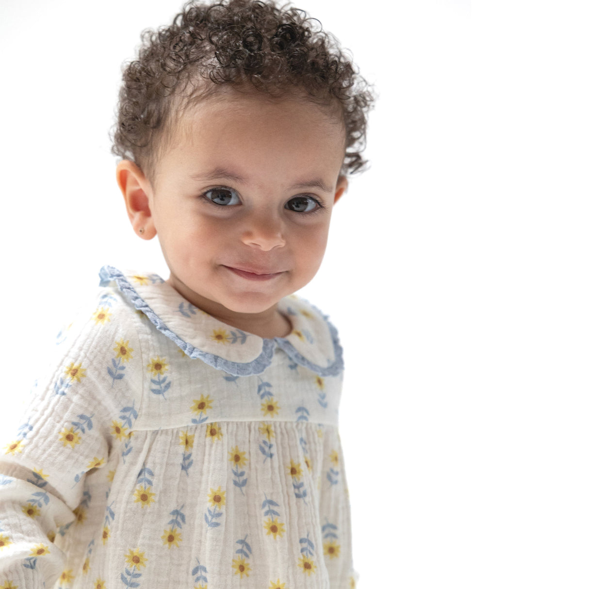 Peter Pan Collar Dress and Leggings - HoneyBug