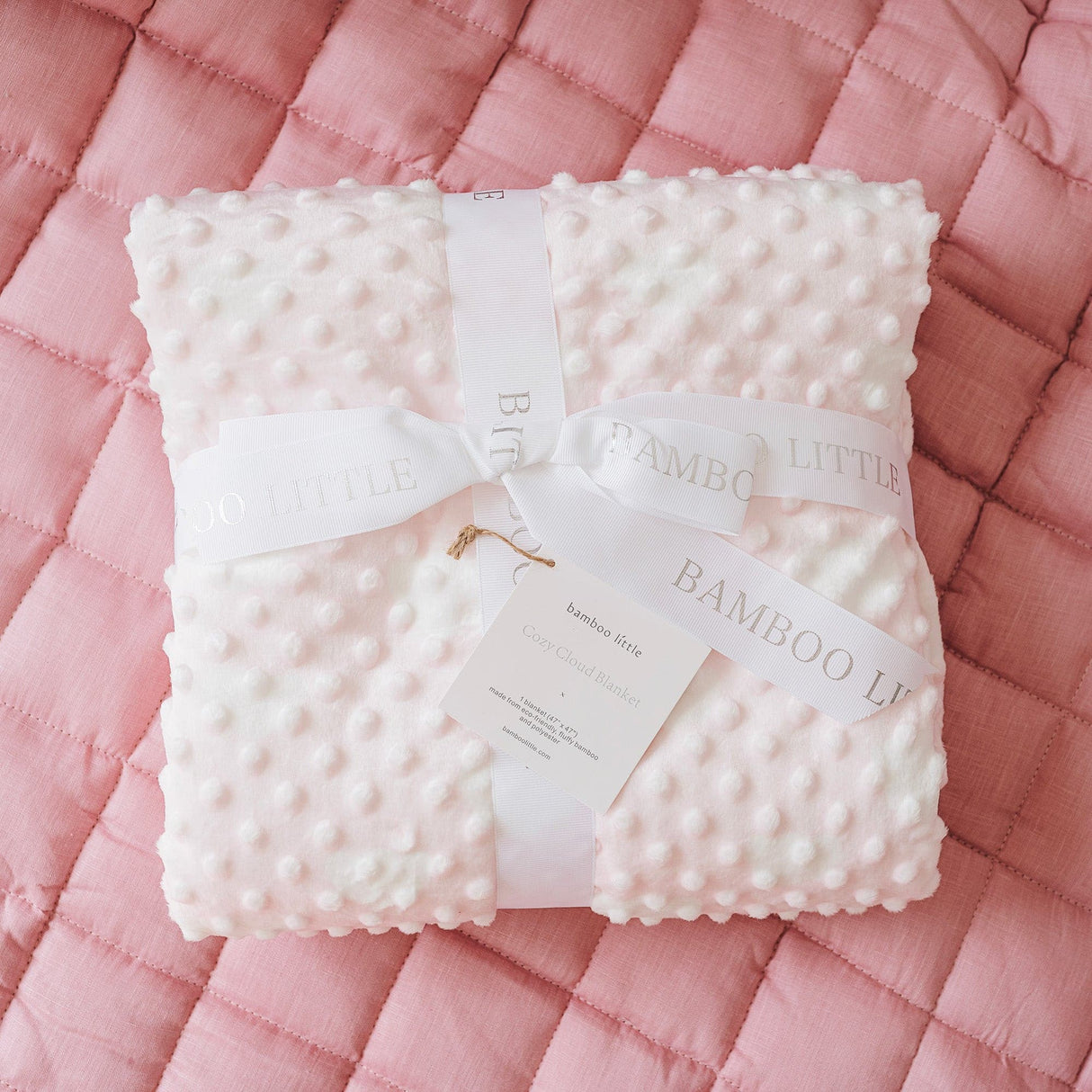 Pink Cozy Cloud Blanket - HoneyBug