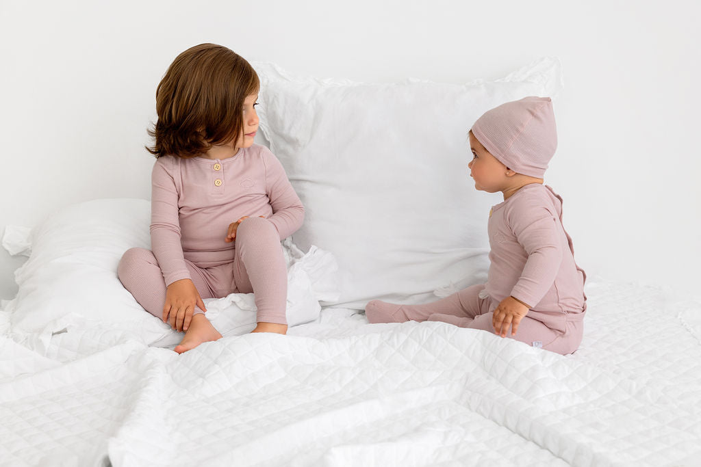 Henley PJ- Blush - HoneyBug