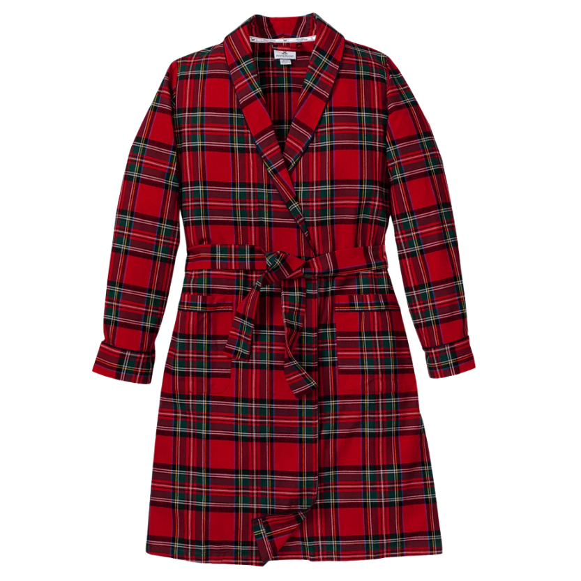 Men's Brushed Twill Robe in Imperial Tartan - HoneyBug