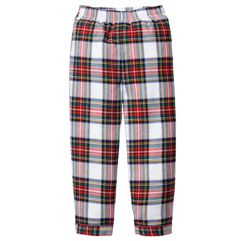 Kid's Brushed Twill Pajama Pant in Balmoral Tartan - HoneyBug