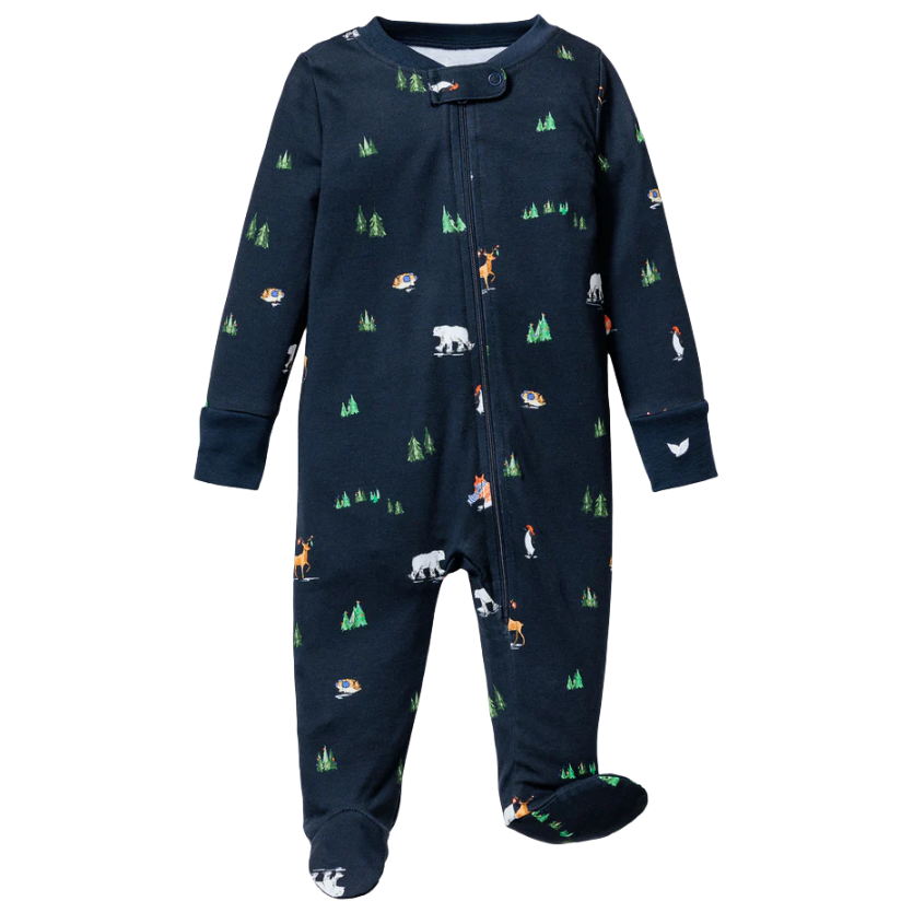 Baby's Pima Romper in Arctic Antics - HoneyBug
