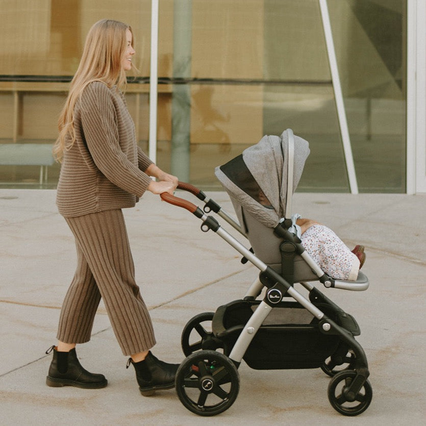 Cotton Muslin Baby Quilt - Pressed Petals - HoneyBug