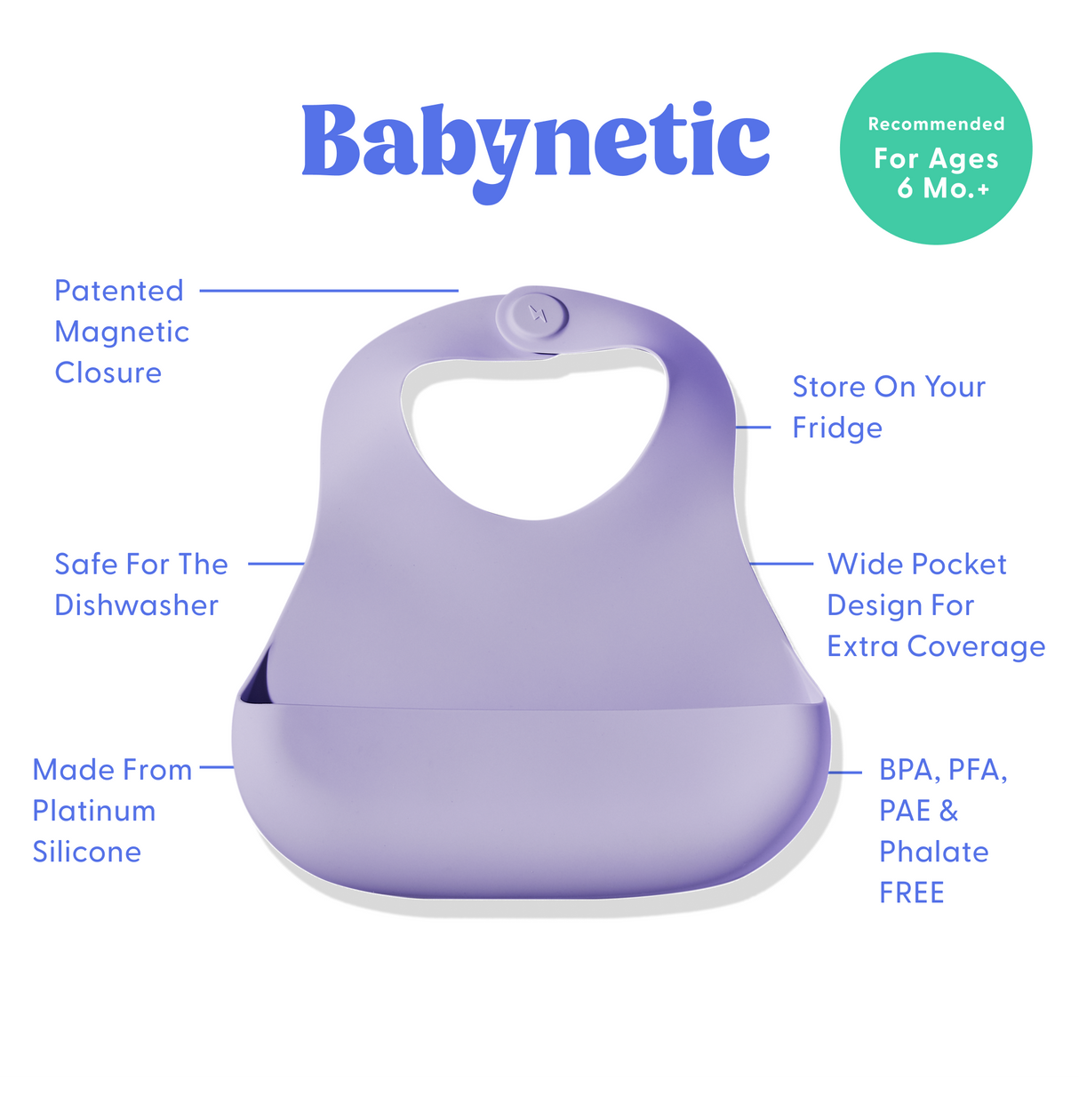 Magnetic Bib - Grape Crush