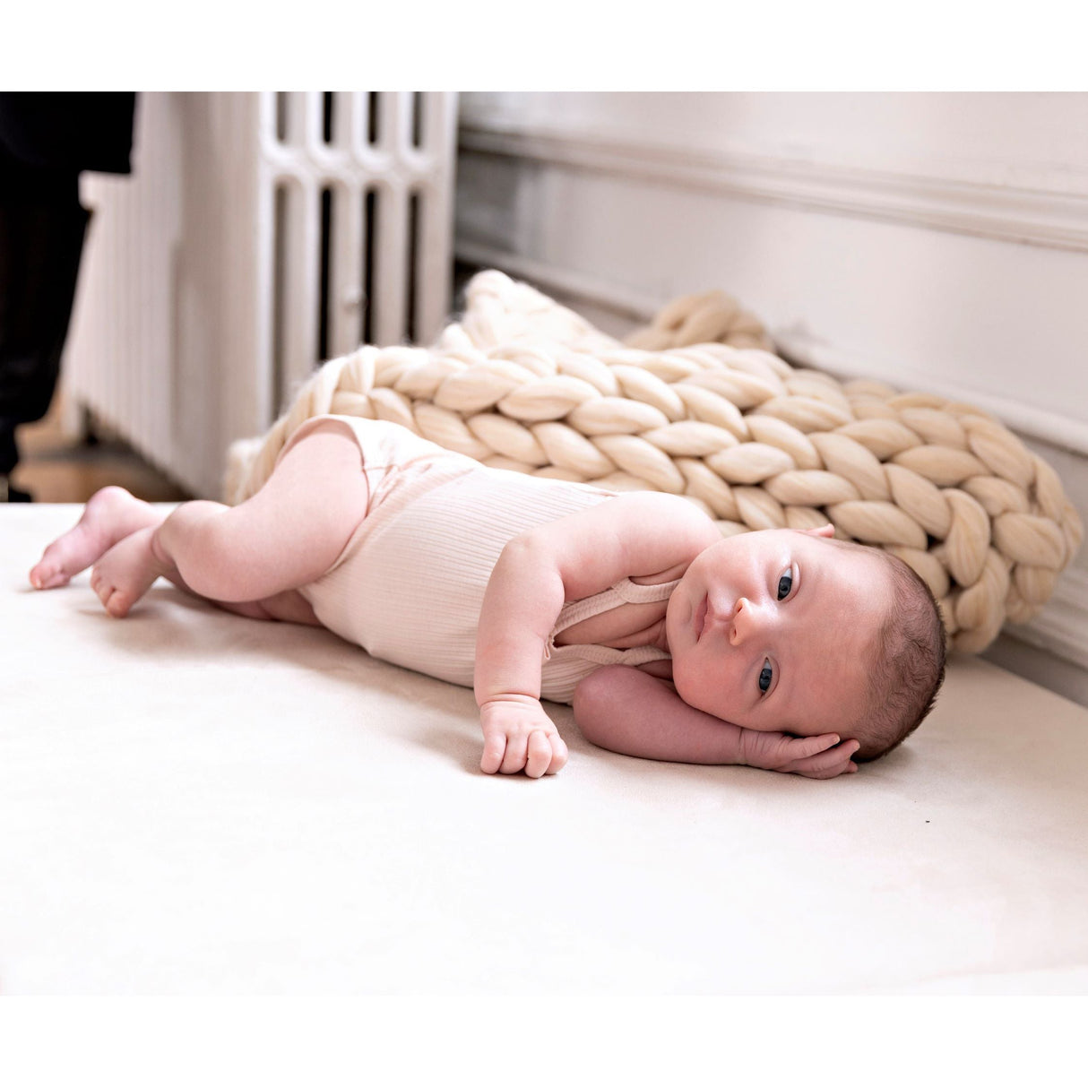 Ribbed Mauve + White (Three Pack) - HoneyBug