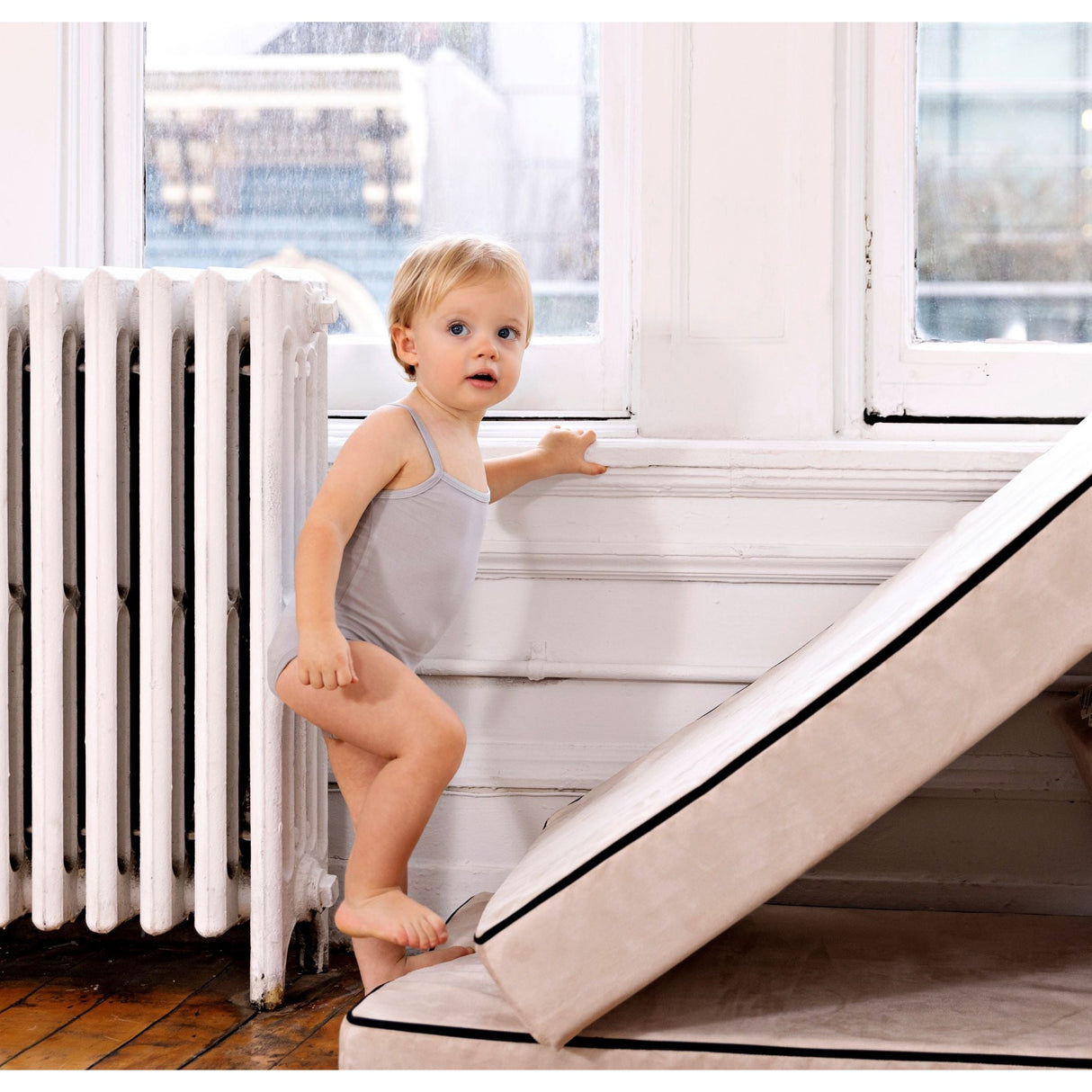 Bamboo Cotton Dusty blue + White (Three Pack) - HoneyBug