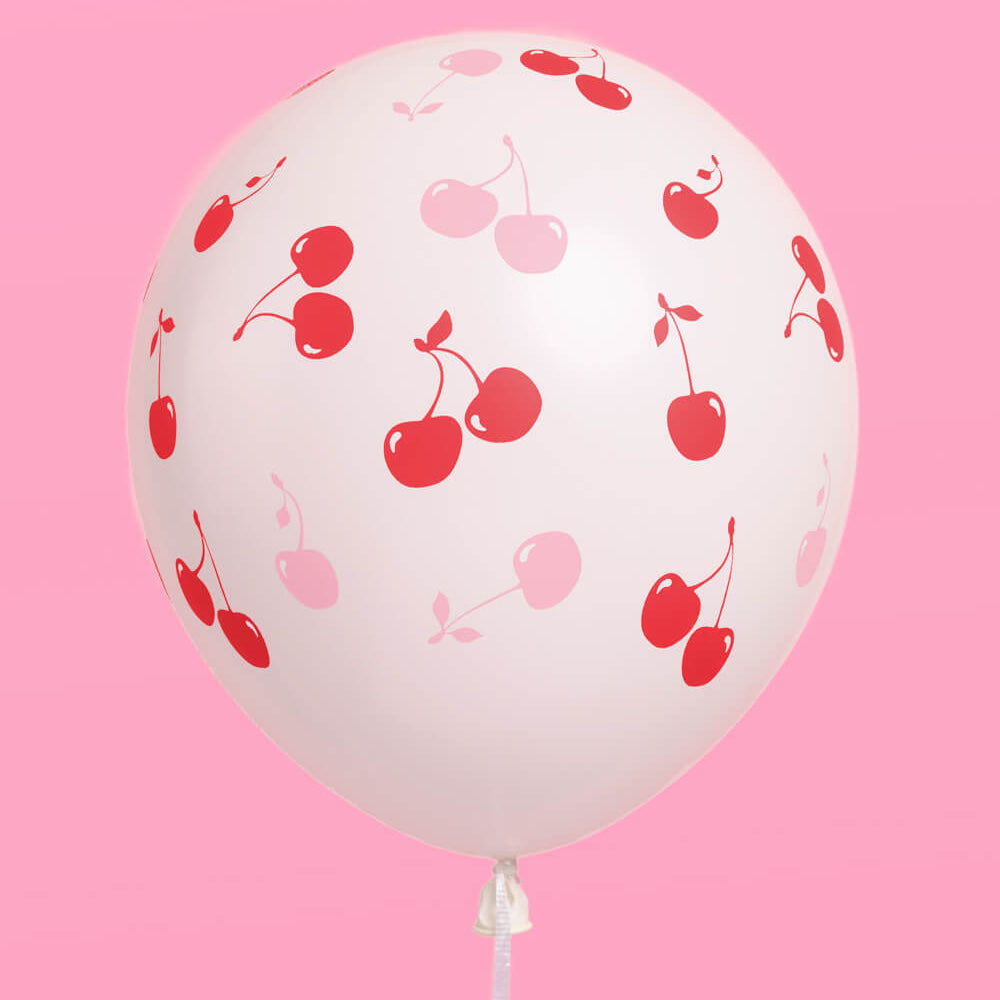 Cherry Balloon Pack - 24 Latex Balloons
