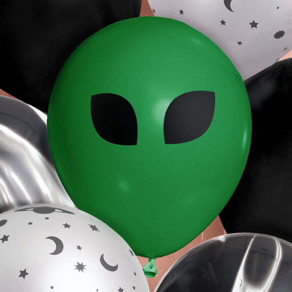 Alien Abduction Balloon Pack - 24 latex balloons