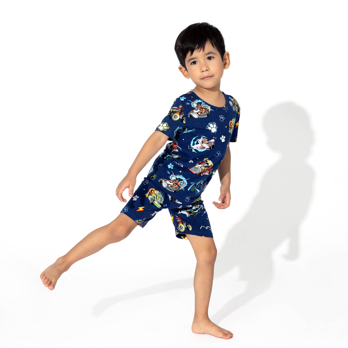 PAW Patrol: The Mighty Movie - Mighty Vehicles Bamboo Kids Pajama Short Set - HoneyBug